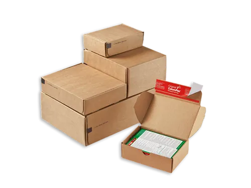 Verzenddoos Modulbox Binnenformaat 140x101x43mm Bruin