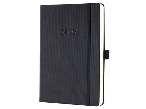 Dagagenda Conceptum A5 2027 (NL/FR/EN/DU) zwart Hardcover