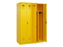 PBM-locker,HxBxD 1850x1200x500mm,4vak,vak B 300mm,draaigrendel