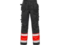 Fristads 100978-396 werkbroek, rood/zwart, maat 62, per stuk