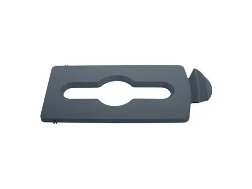 Deksel Rubbermaid Slim Jim Recyclestation inwerpopening voor gemengde