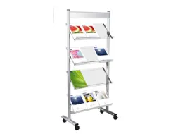 Folderrek Voor 12x Din A4 4 Acrylglas Houders 1600x710x350