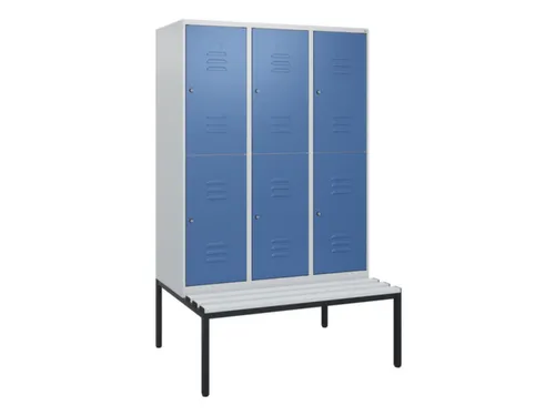 Dubbeldekse dekenkist,HxBxD 1950x1200x815mm,3x2vak.,vak B 400mm