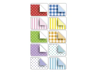 Vouwblaadjes Folia 80gr 20x20cm 50 vel 2-zijdig 10 basics designs - 3