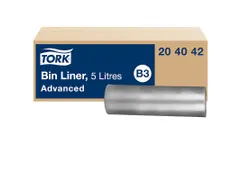 Afvalzak Tork 204042 B3 Advanced 33x40cm 5 Liter transparant