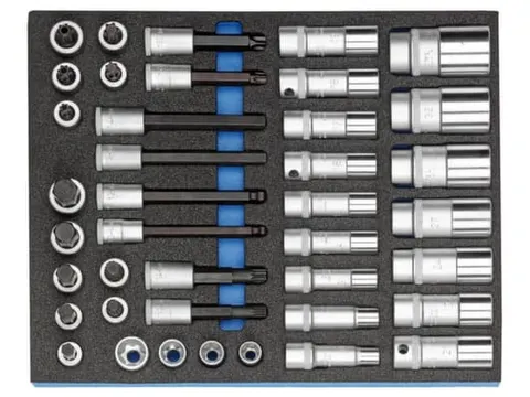 GEDORE 2005 CT2-D 19L Dopsleutelset 1/2 inch in controlemodule,40-deli