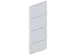 paroi arrière,p. rayonnage sans boulons,Hxl 2500x1000mm,acier,RAL7035