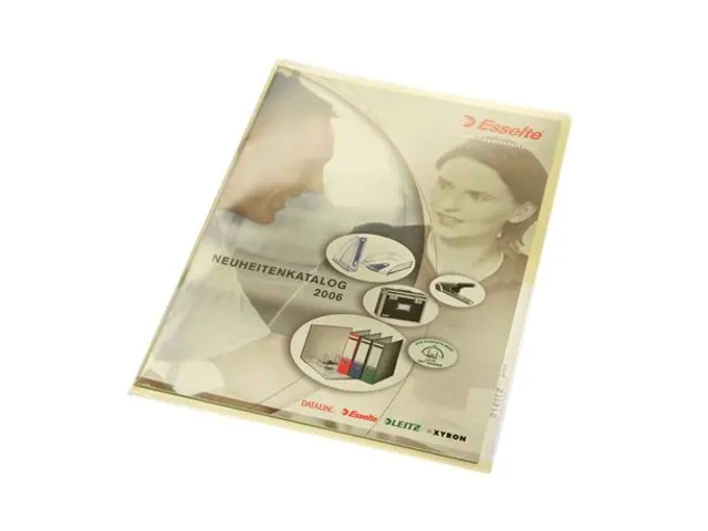 L-map Leitz premium A4 0.15mm PVC geel