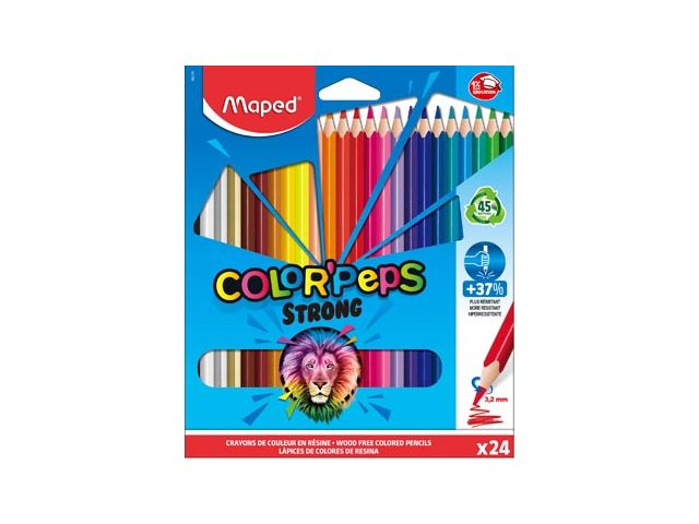 kleurpotlood Color'Peps Strong 24 potloden | KleurpotlodenWinkel.nl
