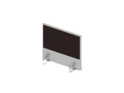 opzetpaneel bureau aanbouw zijkant MP-lichtgrijs BN2036-bruin 600mm