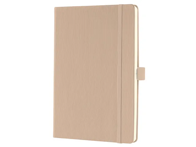 Notitieboek Conceptum A5 Beige gelinieerd hardcover. Genummerde pagina