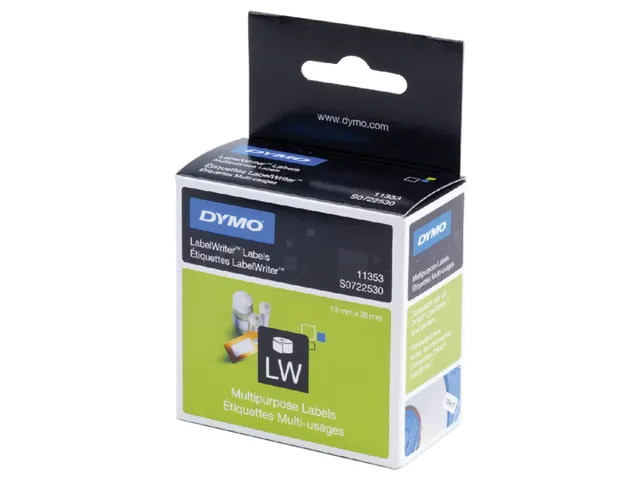 Etiket Dymo 11353 Labelprint 13x25mm S0722530
