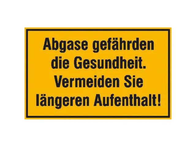 aanwijzingsbord,Uitlaatgassen zijn gevaarlijk voor de gezondheid