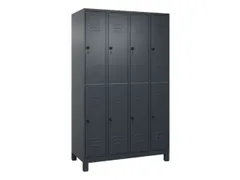 dubbeldekse locker,HxBxD 1950x1200x500mm,4x2vak.,vak B 300mm
