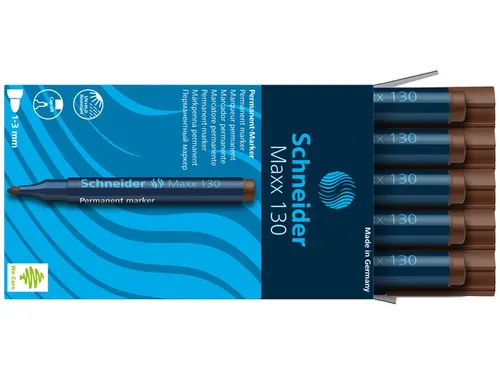 Marker Schneider Maxx 130 permanent ronde punt bruin