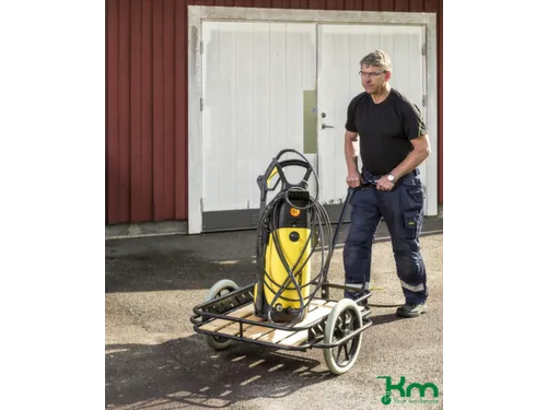 handtrekwagen,draagverm. 150kg,laadvl. LxB 820x650mm,houtplaat,zwart