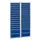 ladekast HxBxD 1800x1000x500mm 30laden vergrendeling RAL7035 RAL5010