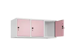 opzetkast,v. locker,3vak.,vak B 400mm,HxBxD 500x1200x500mm