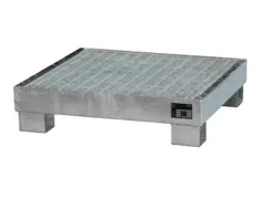 Opvangbak Staalplaat Hxbxd 220x900x800mm 65l Met Rooster Verzinkt