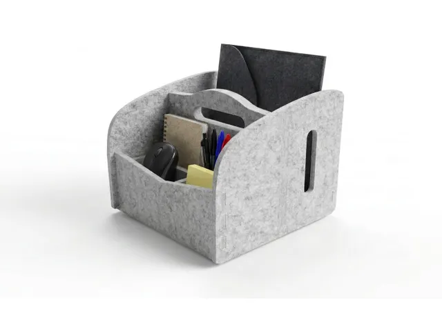 Lockerbox PET-vilt Klein lichtgrijs