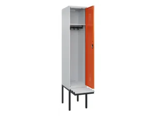 locker met bank,HxBxD 2120x400x815mm,1vak,vak B 400mm,cilinderslot - 1