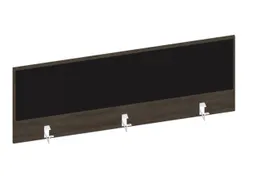 baliepaneel bureau aanbouw achter NV bruin hickory BN8033-zwart 1400mm