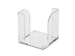 Acryl Memobox 9x9cm zonder memo's