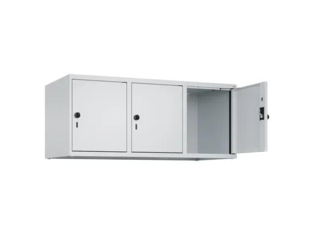 opzetkast,v. locker,3vak.,vak B 400mm,HxBxD 500x1200x500mm