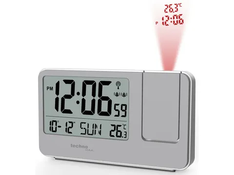 Projectiewekker Technoline WT 534 143x84x39mm zilver