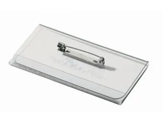 Badge Durable 8001 met speld en klemrand 40x75mm - 3