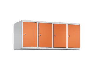 opzetkast,v. locker,4vak.,vak B 300mm,HxBxD 500x1200x500mm,vleugeldeur - 1