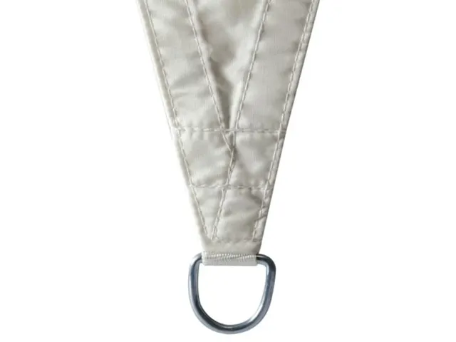 Voile solaire triangulaire 5x5x5m Crème