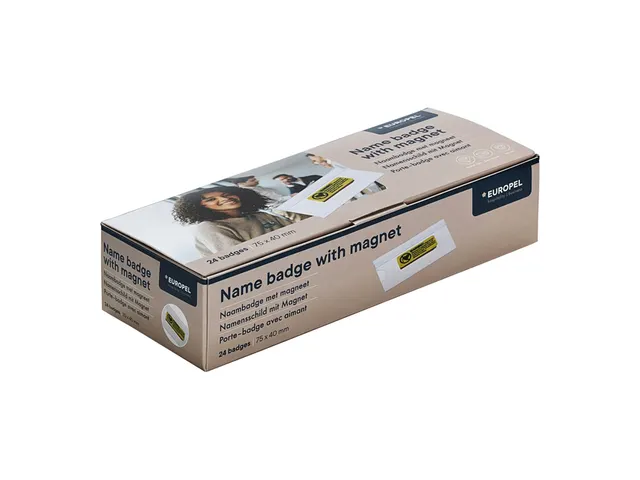 Badge Europel magnetisch 75x40mm