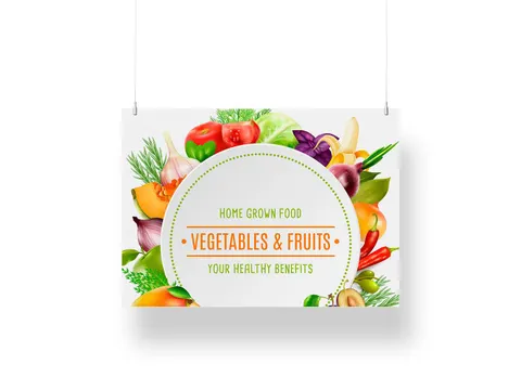 Overhead Banner KAPA 5mm Paneel Print 70x100cm Enkelzijdig