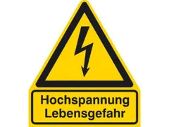 waarschuwings-combibord,v. binnen/buiten,Hoogspanning levensgevaar,PVC