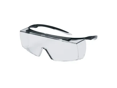 Uvex Super OTG 9169.585 overzetbril, heldere lens, zwart montuur