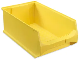 Zichtbak Hxbxd 200x300x500mm Pp Met Draaggreep Geel - 2