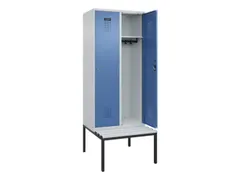 locker met bank,HxBxD 2120x800x815mm,2vak,vak B 400mm,cilinderslot