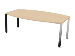 vergadertafel,HxBxD 740x2000x1200mm,vatvormig,NE-esdoorn