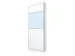 scheidingswand,glas,HxB 1085x1200mm,deurkozijn/raamkozijn RAL7035