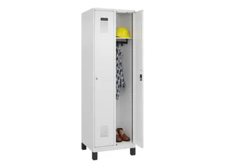locker,HxBxD 1950x600x500mm,2vak,vak B 300mm,cil.-slot,voeten - 1