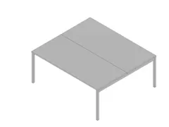 In hoogte verstelbare benchtafel,HxBxD 680-760x1800x1600mm,blad grijs