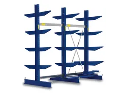 Draagarmstelling 1980x2557x900mm 2x5etages 660kg/etage Ral5010