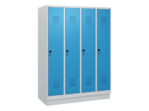 schoollocker,HxBxD 1630x1200x500mm,4vak,vak B 300mm,draaigrendel