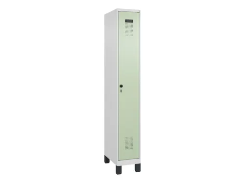 locker,HxBxD 1950x300x500mm,1vak,vak B 300mm,draaigrendel,voeten