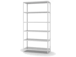 magazijnstelling,grondveld,HxBxD 2500x1300x500mm,vaklast 125kg - 2