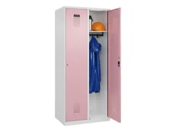 locker,HxBxD 1850x800x500mm,2vak,vak B 400mm,cil.-slot,staand op vloer