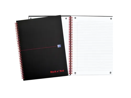 Notitieboek Oxford Black n' Red A5 70v lijn