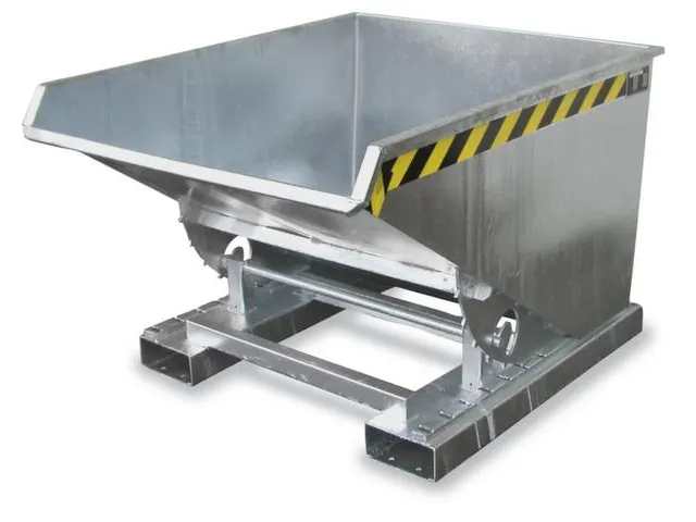 Kiepbak 1103x1070x1720mm 1.2m³ Afrolmechaniek Vuurverzinkt