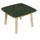 bijzettafel,HxBxD 400x600x600mm,4voeten natuur,vierkante buis